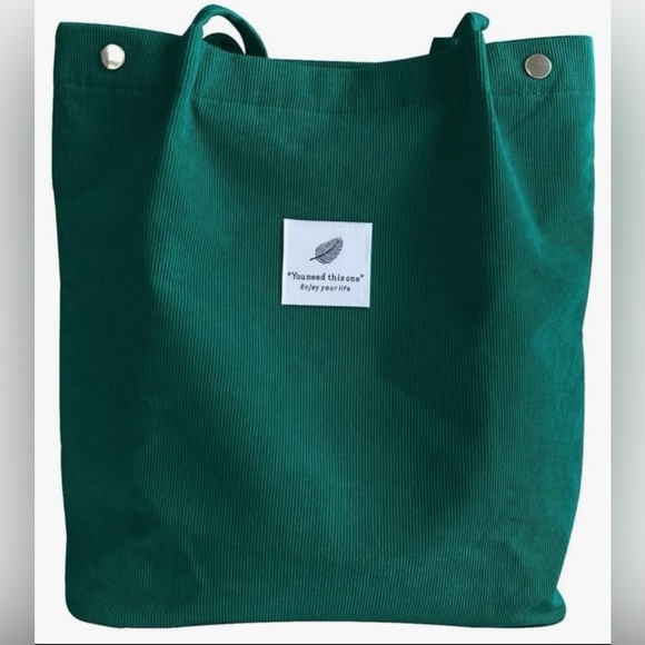 Women’s tote bag corduroy light weight - Picture 1 of 6